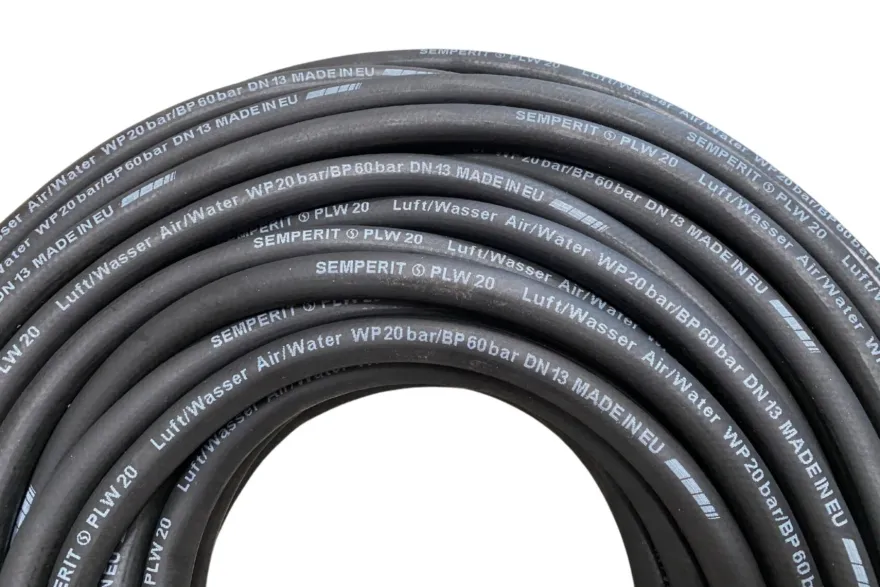 Wąż gumowy, czarny, do sprężonego powietrza i wody 13 mm 20 bar SEMPERIT