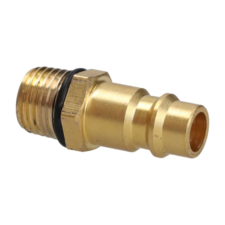 Wtyk szybkozłącza gwint zewnętrzny 1/4" mosiądz 960 l/min wtyk adapter 2 sztuki