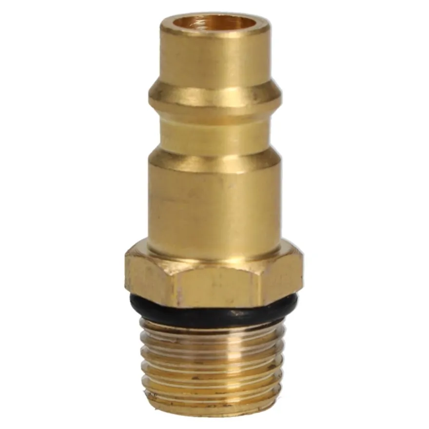 Wtyk szybkozłącza gwint zewnętrzny 1/4" mosiądz 960 l/min wtyk adapter 2 sztuki