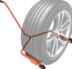 Wózek do transportu kół ciężarowych, udźwig 100 kg