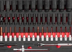 Wózek narzędziowy Invento 220 narzędzi, 8 szuflad