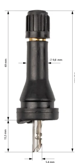 Zawór TPMS do czujnika OEM - Conti/VDO gumowy TG1D