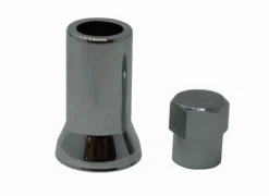 Zawór TPMS do czujnika OEM - Schrader TR413 gumowy nowy z chromowaną nakładką