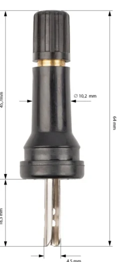 Zawór TPMS do czujnika Pacyfic N11 - gumowy