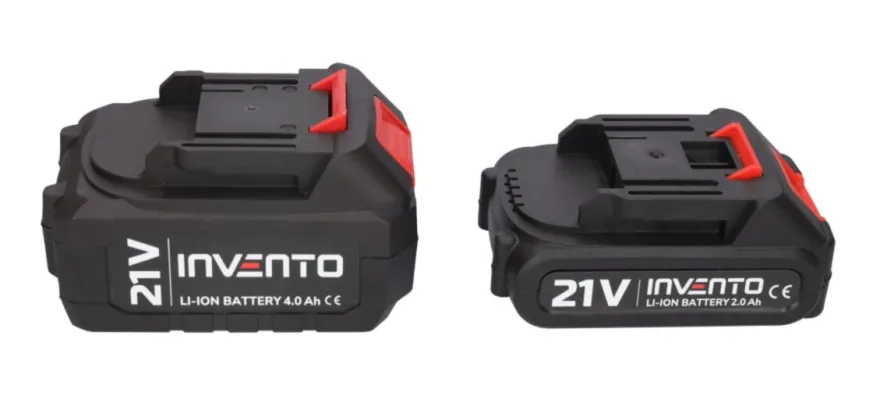 ZESTAW INVENTO klucz A63 + wiertarka A74U + 2x aku (4Ah+ 2Ah) + ładowarka + adapter