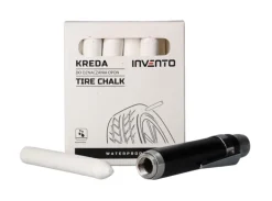 Zestaw kreda do opon biała Invento 12 szt + uchwyt