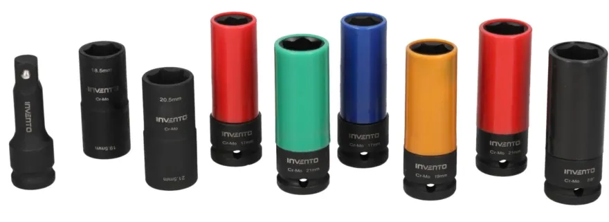 Zestaw nasadek udarowych INVENTO 1/2" do Ford Tesla Kia Hyundai Mercedes
