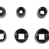 Zestaw 10 nasadek udarowych 1/2" 9-27 mm + przedłużka, adapter 5"