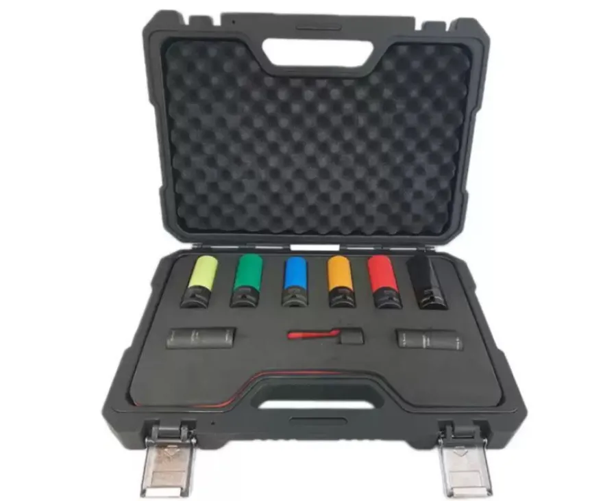Zestaw nasadek udarowych Tesla, Ford (x2), Kia, Hyundai, Mercedes + przedłużka/ adapter