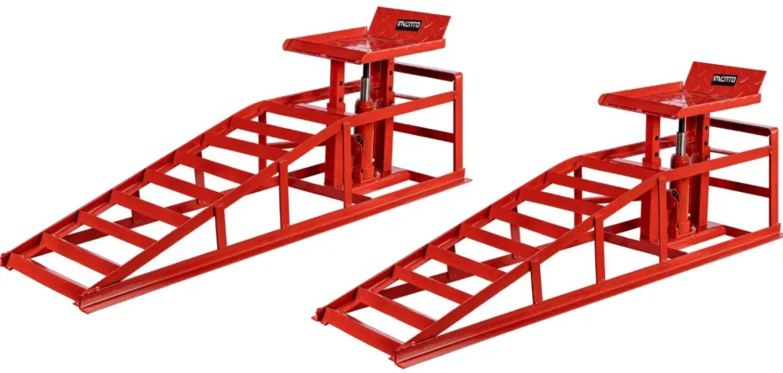 ZESTAW Rampa NAJAZDOWA INVENTO samochodowa 2T podnośnik hydrauliczny 2 szt.