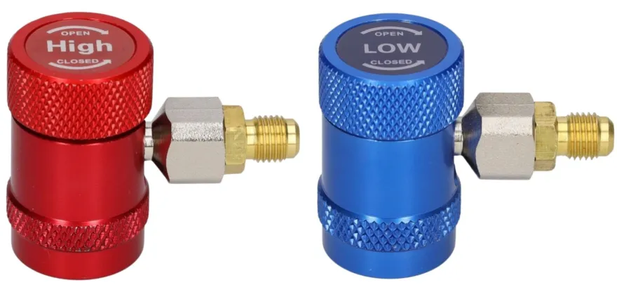Zestaw szybkozłączy serwisowych konektorów HP + LP R134a M14x1,5